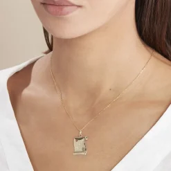 Histoire d'Or Pendentif Sirona Parchemin Message Or Jaune* Bijoux Personnalisés|Pendentifs