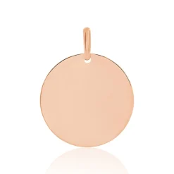 New Histoire d'Or Pendentif Sirona Pastille Gravable Or Rose