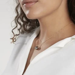 Hot Histoire d'Or Pendentif Syana Or Jaune Perle De Culture De Tahiti or jaune perle nacre noire