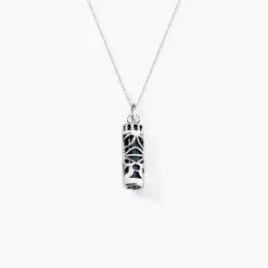 Histoire d'Or Pendentif Tiki Argent Blanc Onyx* Pendentifs|Pendentifs