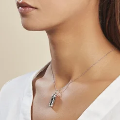 Histoire d'Or Pendentif Tiki Argent Blanc Onyx* Pendentifs|Pendentifs