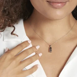 Histoire d'Or Pendentif Tiki Argent Blanc Onyx* Pendentifs|Pendentifs