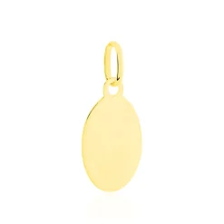 Histoire d'Or Pendentif Vierge Ovale Or Bicolore