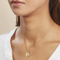 Histoire d'Or Pendentif Vierge Ovale Or Jaune* Bijoux Personnalisés|Pendentifs