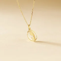 Histoire d'Or Pendentif Vierge Rond Diamante Or Jaune* Pendentifs|Pendentifs