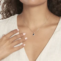 Histoire d'Or Pendentif Vladimir Or Blanc Saphir Diamants* Pendentifs|Pendentifs