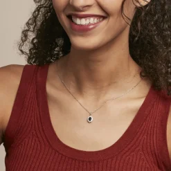 Histoire d'Or Pendentif Vladimir Or Blanc Saphir Et Diamant* Pendentifs|Pendentifs