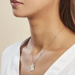 Outlet Histoire d'Or Pendentif Zodiaque Parchemin Argent Blanc