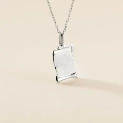 Clearance Histoire d'Or Pendentif Zodiaque Parchemin Argent Blanc