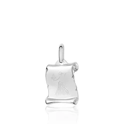 New Histoire d'Or Pendentif Zodiaque Parchemin Argent Blanc