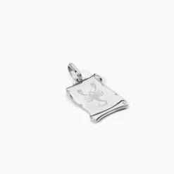 Histoire d'Or Pendentif Zodiaque Parchemin Argent Blanc* Bijoux Personnalisés|Pendentifs