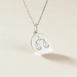 Histoire d'Or Pendentif Zodiaque Rond Argent Blanc