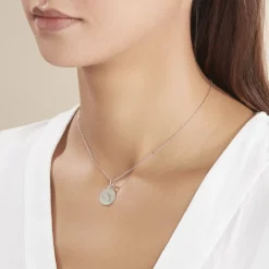Clearance Histoire d'Or Pendentif Zodiaque Rond Argent Blanc