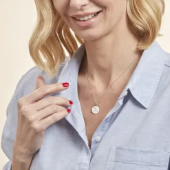 Sale Histoire d'Or Pendentif Zodiaque Rond Argent Blanc