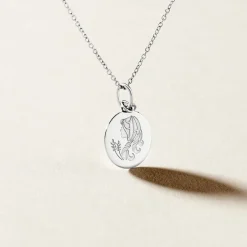 Histoire d'Or Pendentif Zodiaque Rond Argent Blanc* Bijoux Personnalisés|Pendentifs
