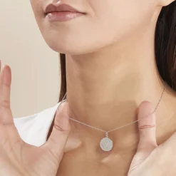 Histoire d'Or Pendentif Zodiaque Rond Argent Blanc* Bijoux Personnalisés|Pendentifs