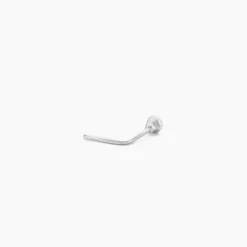 Discount Histoire d'Or Piercing De Nez Fethi Serti Clos Or Blanc Oxyde De Zirconium