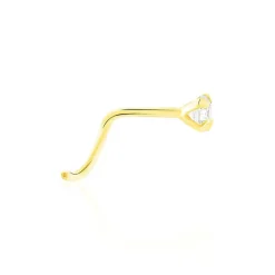 Histoire d'Or Piercing De Nez Fethi Serti Griffe Or Jaune Oxyde De Zirconium* Piercings|Autres Bijoux