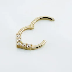Histoire d'Or Piercing D'oreille Or Jaune Ailanta Oxydes De Zirconium