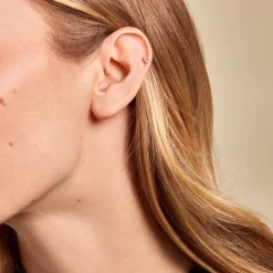 Online Histoire d'Or Piercing D'oreille Or Jaune Artemia Oxyde De Zirconium