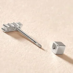 Discount Histoire d'Or Piercing D'oreille Unitaire Argent Gauri Oxyde De Zirconium