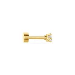 Histoire d'Or Piercing D'oreilles Unitaire Acier Doré Piia Oxyde De Zirconium* Piercings|Autres Bijoux