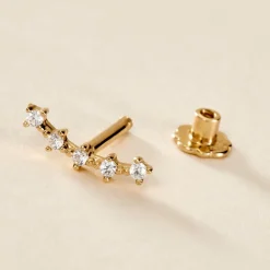 Clearance Histoire d'Or Piercing Mave Or Jaune Oxyde De Zirconium