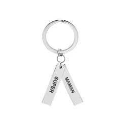 Histoire d'Or Porte Clefs Galmiere Acier Blanc* Autres Bijoux