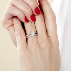 Clearance Histoire d'Or Solitaire Aarone Or Blanc Oxyde