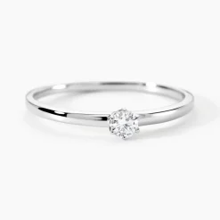 Histoire d'Or Solitaire  Natalia Platine Blanc Diamant
