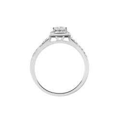 New Histoire d'Or Solitaire Or Blanc  Princessa Diamant Synthetique