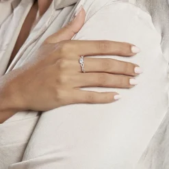 Histoire d'Or Solitaire Or Blanc Sevastiane Oxyde De Zirconium* Bagues|Bagues Avec Pierre