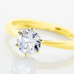 Sale Histoire d'Or Solitaire Or Jaune Laurian Oxyde De Zirconium Blanc or jaune oxyde
