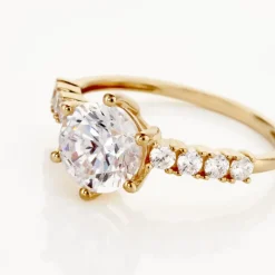 Histoire d'Or Solitaire Or Jaune Rachile Oxyde* Bagues|Bagues Avec Pierre